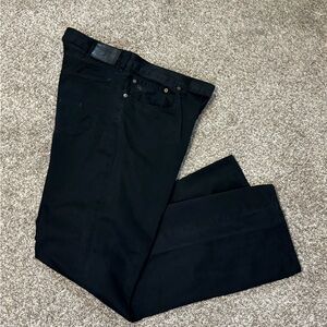 Polo Ralph Lauren Pants Mens 36x32 Black 650 Straight Fit Khaki Chino Cotton